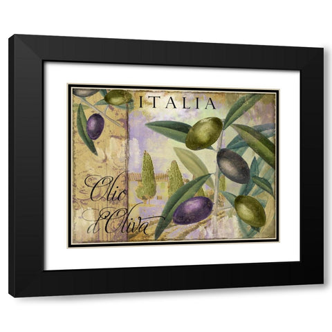 Toscana I Black Modern Wood Framed Art Print with Double Matting by Sasha