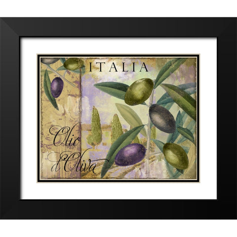 Toscana I Black Modern Wood Framed Art Print with Double Matting by Sasha