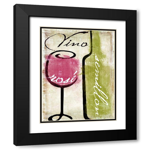 Wine Tasting IV Black Modern Wood Framed Art Print with Double Matting by Sasha