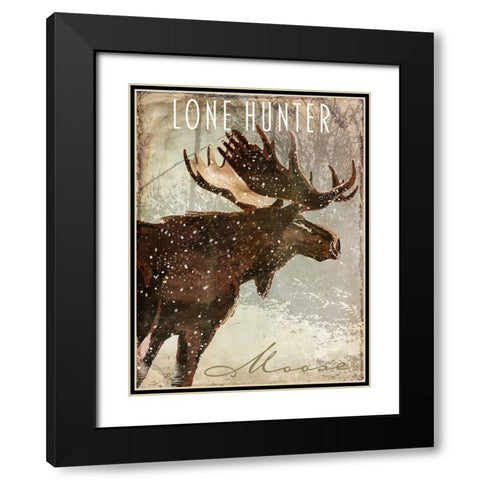 Winter Game Four Black Modern Wood Framed Art Print with Double Matting by Sasha