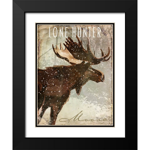 Winter Game Four Black Modern Wood Framed Art Print with Double Matting by Sasha