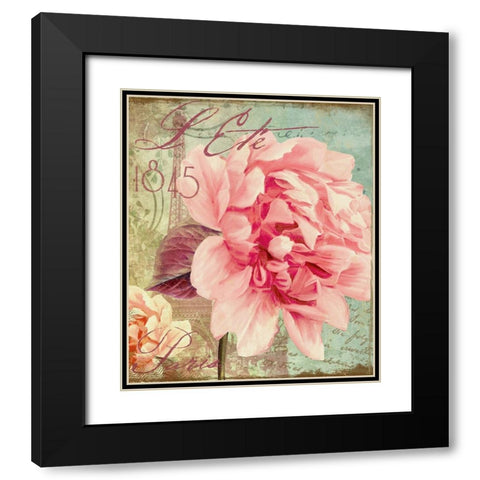 Saisons III Black Modern Wood Framed Art Print with Double Matting by Sasha