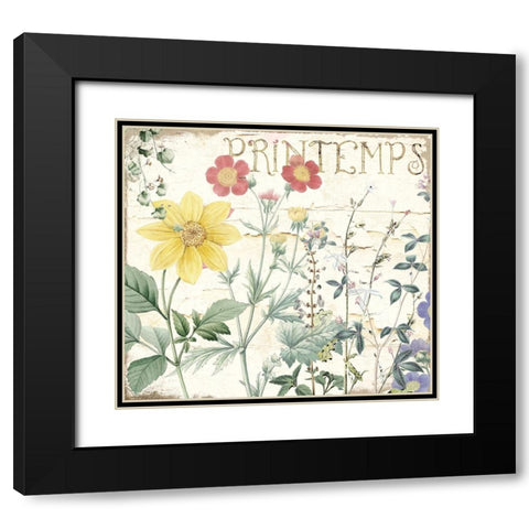 Mirabelle III Black Modern Wood Framed Art Print with Double Matting by Sasha