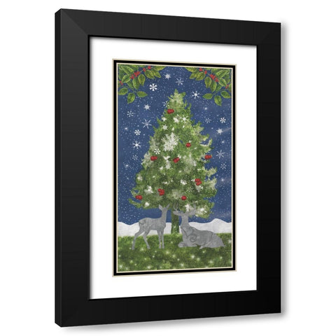 Under the Pines 13 Black Modern Wood Framed Art Print with Double Matting by Sasha