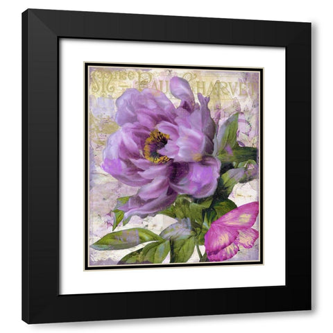 July Black Modern Wood Framed Art Print with Double Matting by Sasha