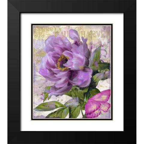 July Black Modern Wood Framed Art Print with Double Matting by Sasha