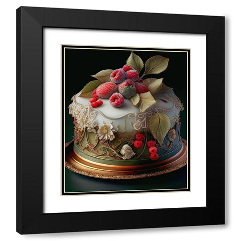 Delphines Bakery I Black Modern Wood Framed Art Print with Double Matting by Sasha