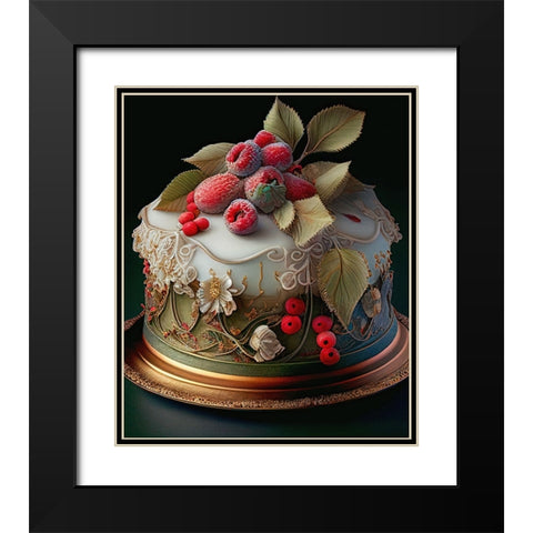 Delphines Bakery I Black Modern Wood Framed Art Print with Double Matting by Sasha