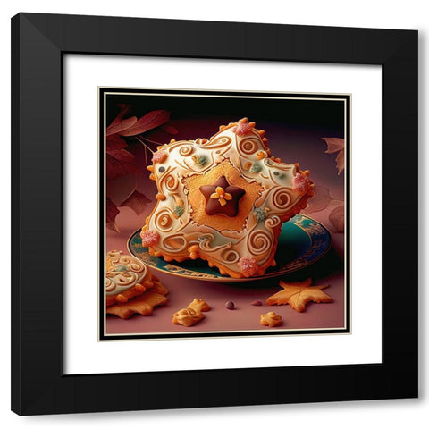 Delphines Bakery XI Black Modern Wood Framed Art Print with Double Matting by Sasha