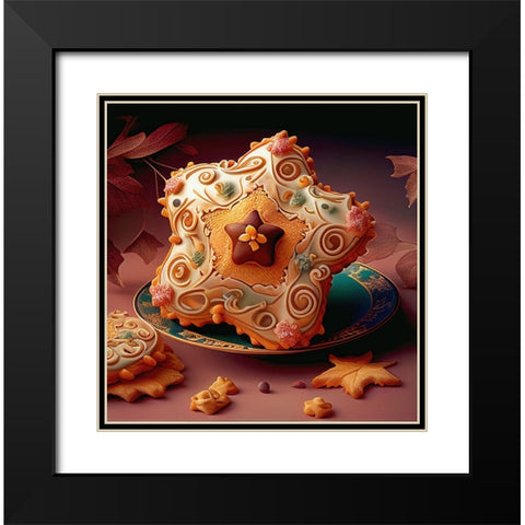Delphines Bakery XI Black Modern Wood Framed Art Print with Double Matting by Sasha