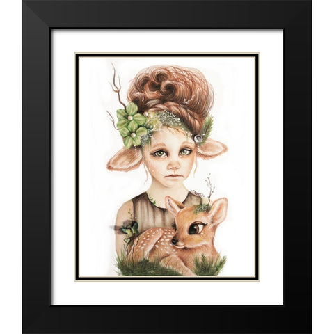 Faline - Only Friend In The World Black Modern Wood Framed Art Print with Double Matting by Sheena Pike Art