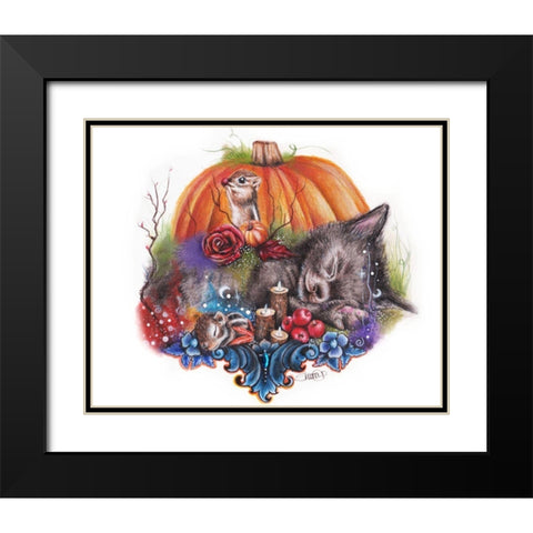 Dreaming Of Autumn Black Modern Wood Framed Art Print with Double Matting by Sheena Pike Art