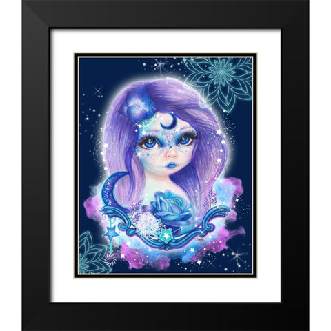Sugar Sweeties - Galaxy - With Background Black Modern Wood Framed Art Print with Double Matting by Sheena Pike Art