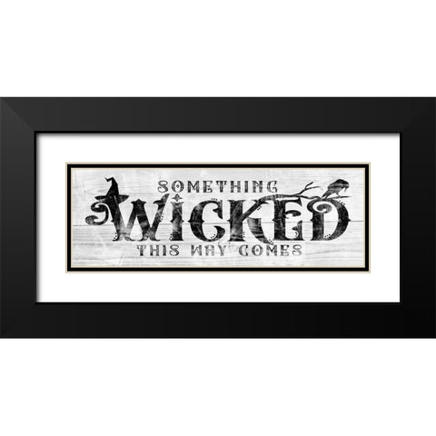 Something Wicked this Way Comes 2 Black Modern Wood Framed Art Print with Double Matting by Sheena Pike Art