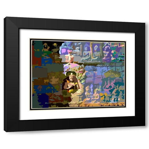 Idol Wall Black Modern Wood Framed Art Print with Double Matting by Pansanit, Surapol