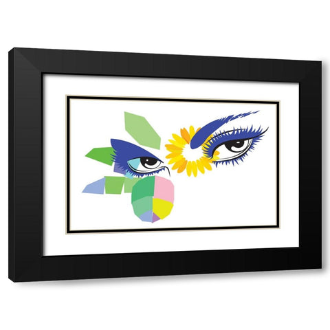 The Most Beautiful Eye Black Modern Wood Framed Art Print with Double Matting by Pansanit, Surapol