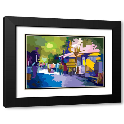 Landskape 001 Black Modern Wood Framed Art Print with Double Matting by Pansanit, Surapol