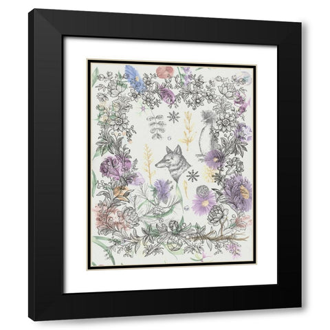 Celebrate Spring Black Modern Wood Framed Art Print with Double Matting by The Font Diva