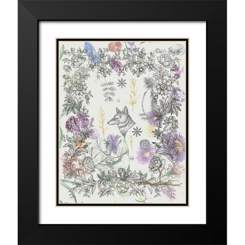 Celebrate Spring Black Modern Wood Framed Art Print with Double Matting by The Font Diva