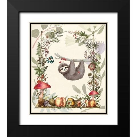 Hanging Out Black Modern Wood Framed Art Print with Double Matting by The Font Diva