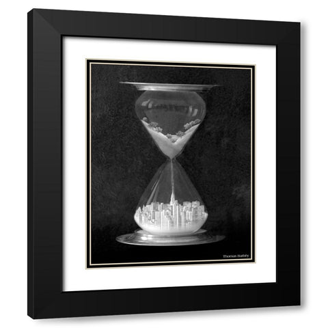 Burb to Urb Black Modern Wood Framed Art Print with Double Matting by Barbey, Thomas
