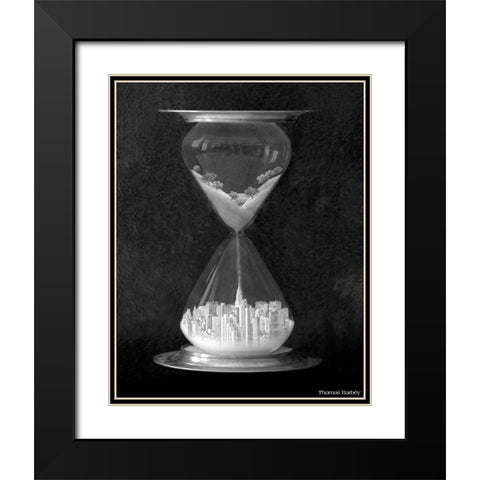 Burb to Urb Black Modern Wood Framed Art Print with Double Matting by Barbey, Thomas