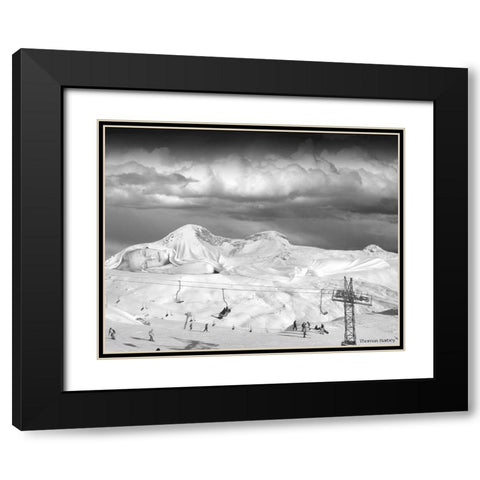 Dream Vacation Black Modern Wood Framed Art Print with Double Matting by Barbey, Thomas