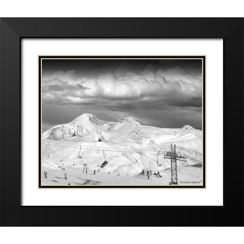 Dream Vacation Black Modern Wood Framed Art Print with Double Matting by Barbey, Thomas