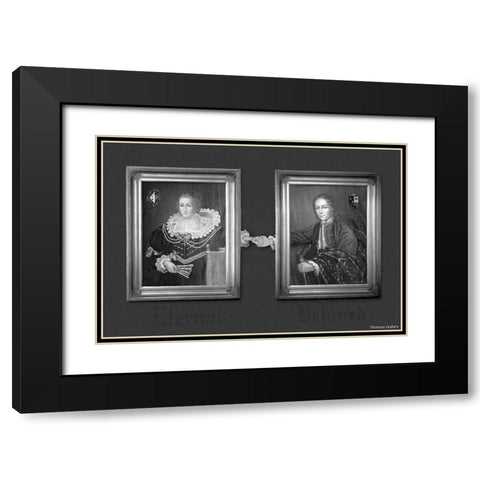 Eternal Beloved Black Modern Wood Framed Art Print with Double Matting by Barbey, Thomas