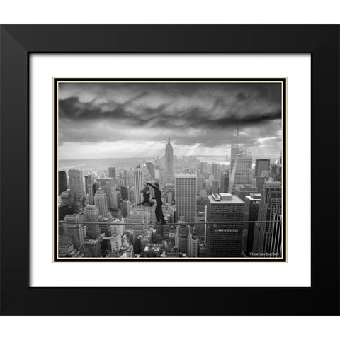 Fearless Passion Black Modern Wood Framed Art Print with Double Matting by Barbey, Thomas