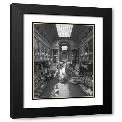 Inner Course Black Modern Wood Framed Art Print with Double Matting by Barbey, Thomas