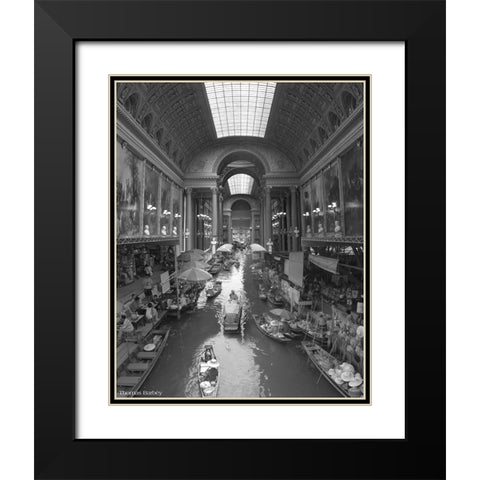 Inner Course Black Modern Wood Framed Art Print with Double Matting by Barbey, Thomas