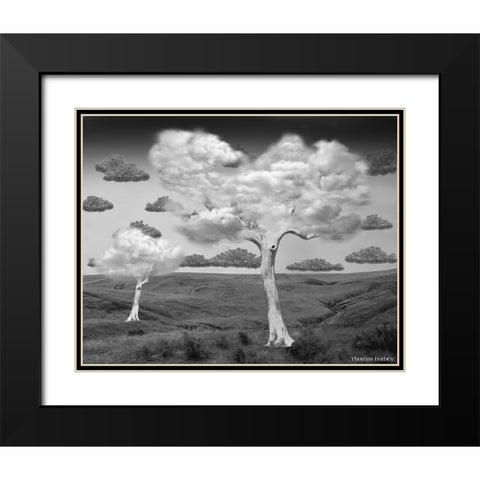 Natural Disorder Black Modern Wood Framed Art Print with Double Matting by Barbey, Thomas