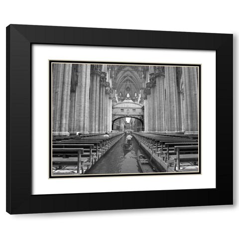 ODUOMOMIO Black Modern Wood Framed Art Print with Double Matting by Barbey, Thomas