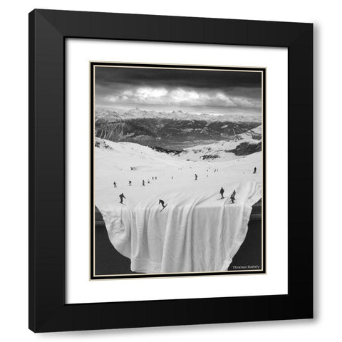 Oh Sheet! Black Modern Wood Framed Art Print with Double Matting by Barbey, Thomas