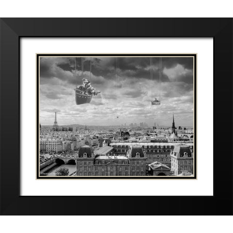 Sowing The Seeds of Love Black Modern Wood Framed Art Print with Double Matting by Barbey, Thomas