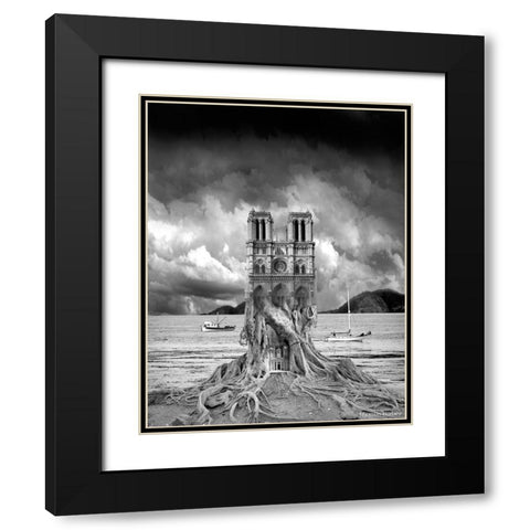 Stumped Black Modern Wood Framed Art Print with Double Matting by Barbey, Thomas
