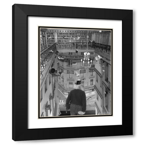 The Mind Reader Black Modern Wood Framed Art Print with Double Matting by Barbey, Thomas