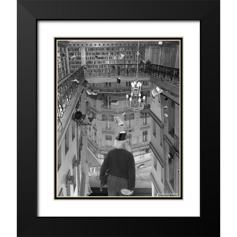 The Mind Reader Black Modern Wood Framed Art Print with Double Matting by Barbey, Thomas