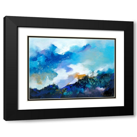 Above the Clouds 2 Black Modern Wood Framed Art Print with Double Matting by Leung, Thomas