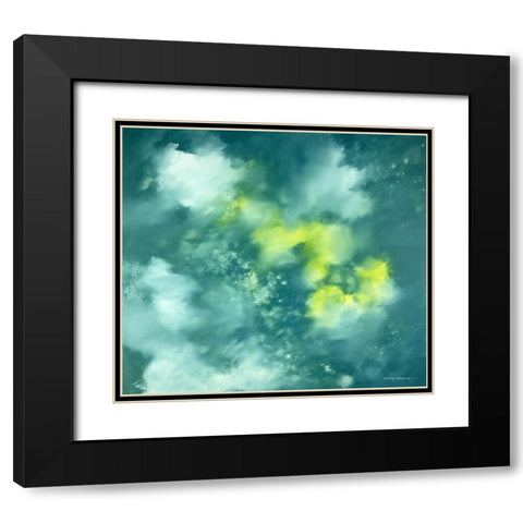 Dream Flower Black Modern Wood Framed Art Print with Double Matting by Leung, Thomas