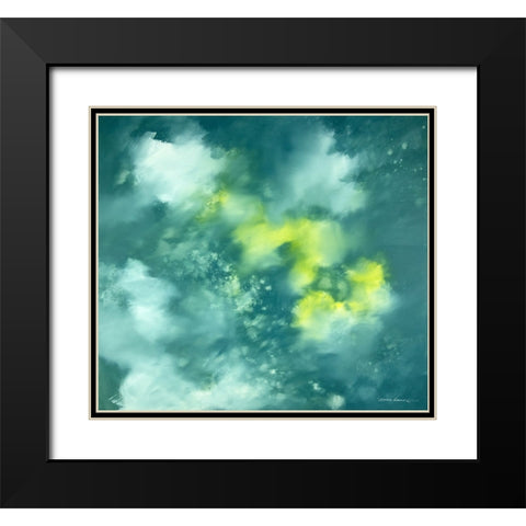 Dream Flower Black Modern Wood Framed Art Print with Double Matting by Leung, Thomas