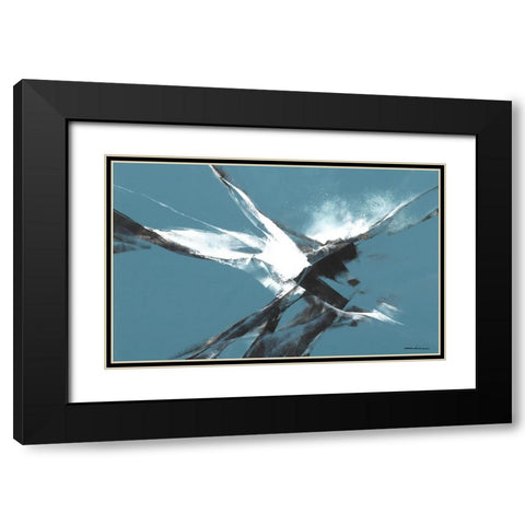 Explorations II Black Modern Wood Framed Art Print with Double Matting by Leung, Thomas