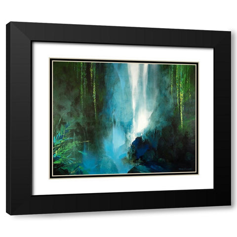 The Secret Place Black Modern Wood Framed Art Print with Double Matting by Leung, Thomas