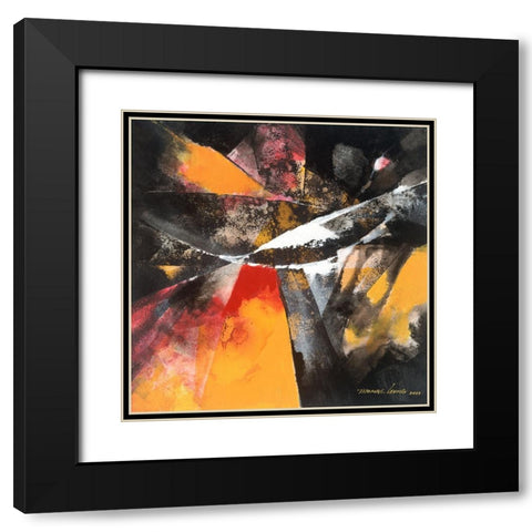 Amazing 1 Black Modern Wood Framed Art Print with Double Matting by Leung, Thomas