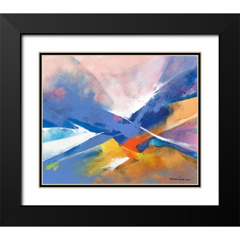 Temptation Black Modern Wood Framed Art Print with Double Matting by Leung, Thomas