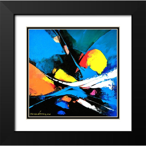 Fly Higher Black Modern Wood Framed Art Print with Double Matting by Leung, Thomas
