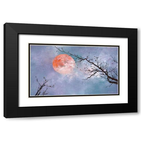 Under the Moon Black Modern Wood Framed Art Print with Double Matting by Leung, Thomas