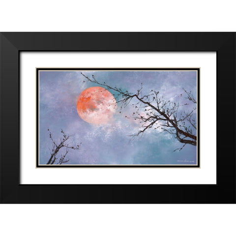 Under the Moon Black Modern Wood Framed Art Print with Double Matting by Leung, Thomas