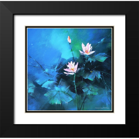 Gentlement Black Modern Wood Framed Art Print with Double Matting by Leung, Thomas